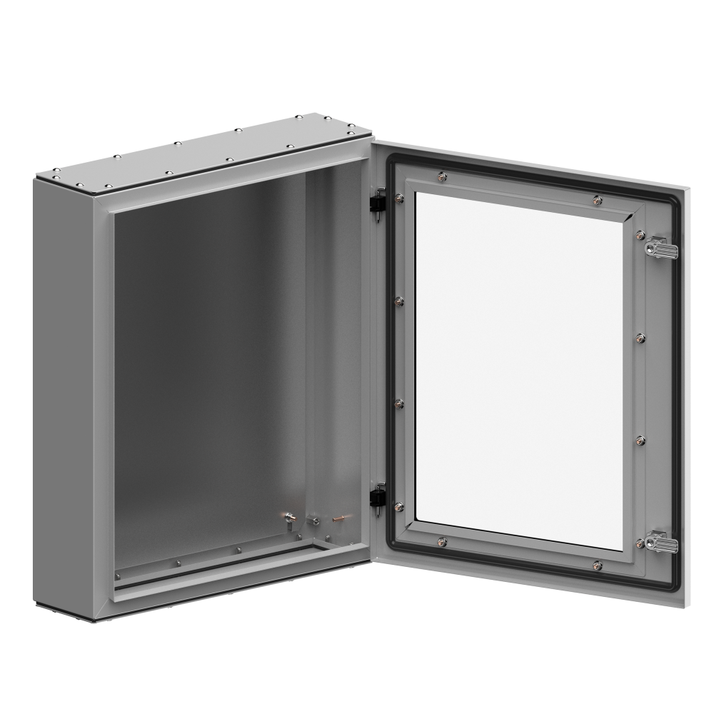 Шкаф серии АС с МП, стеклянная дверь W800 H800 D300