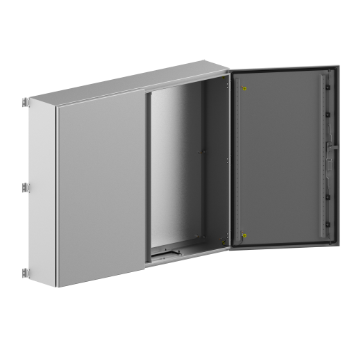 Шкаф настенный ДМ с МП, стальная дверь W1000 H1200 D250