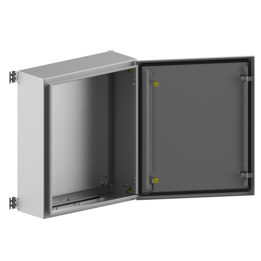 Шкаф настенный ДМ с МП, стальная дверь W500 H600 D200
