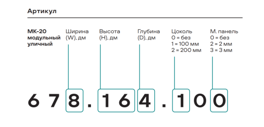 Модульный шкаф МК-20  уличный